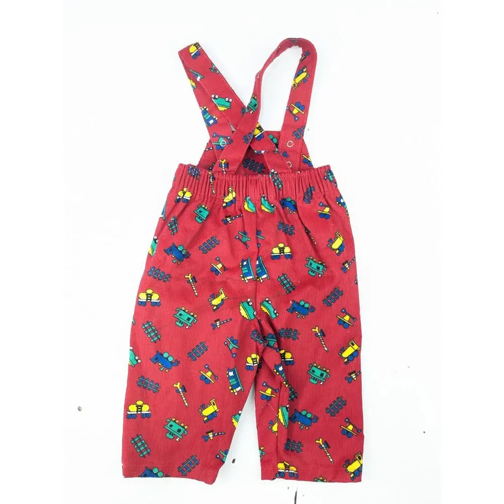 Buster Brown Vintage Train Overalls and Shirt - 6 Months